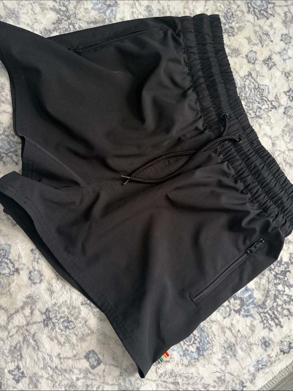 OP Black Elastic Waist Swim Shorts with Ocean Pacific Tag
